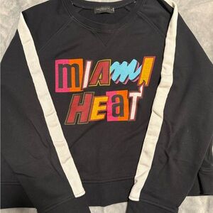 JUNK FOOD MIAMI HEAT OVERTIME MASHUP WOMEN'S CREWNECK